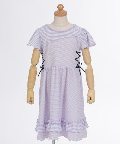 Check Pattern Cut-and-Sewn Dress
