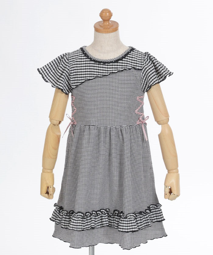 Check Pattern Cut-and-Sewn Dress