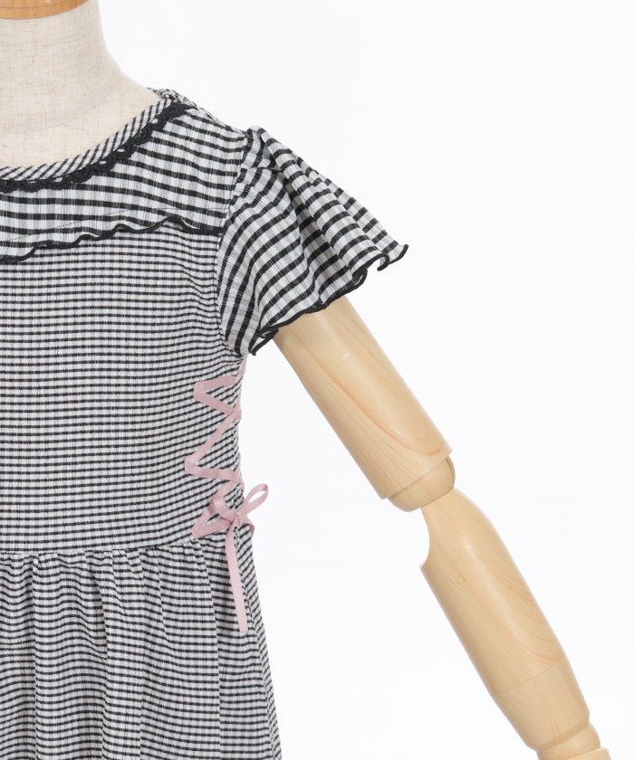 Check Pattern Cut-and-Sewn Dress