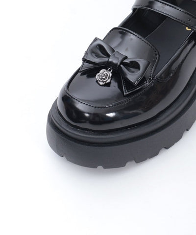 Double Strap Ribbon Loafers (Pre-order) – axes femme from JAPAN