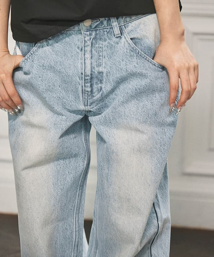 Tulle Frill Denim Pants – axes femme from JAPAN