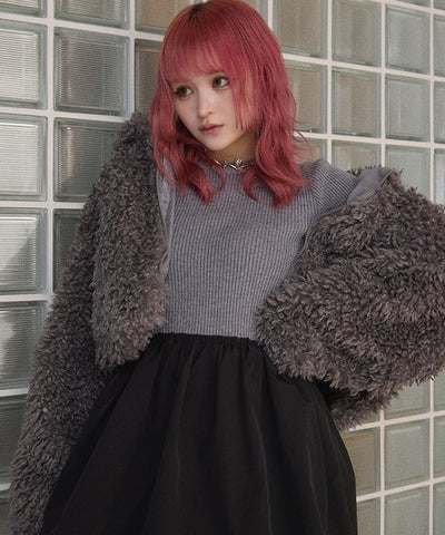 Poodle Faux Fur Short Jacket