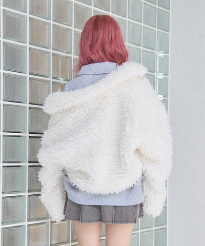 Poodle Faux Fur Short Jacket