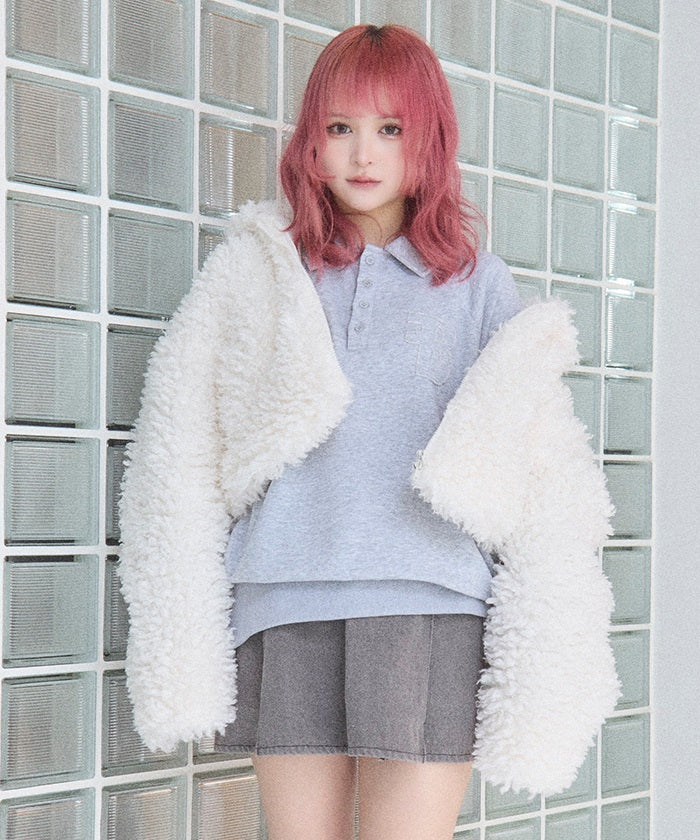 Poodle Faux Fur Short Jacket