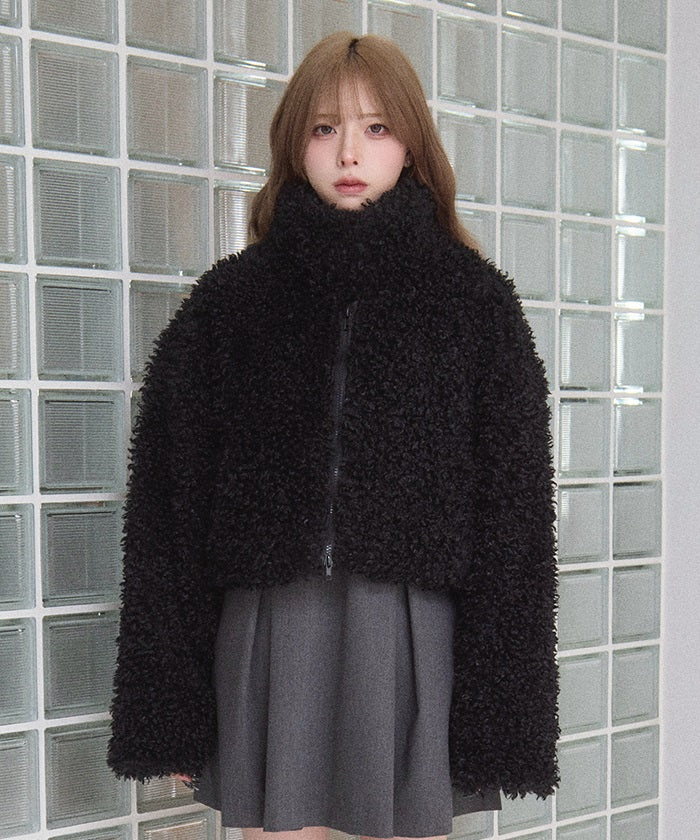 Poodle Faux Fur Short Jacket