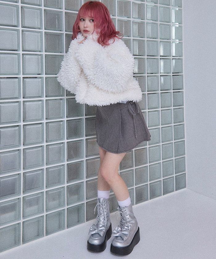 Poodle Faux Fur Short Jacket