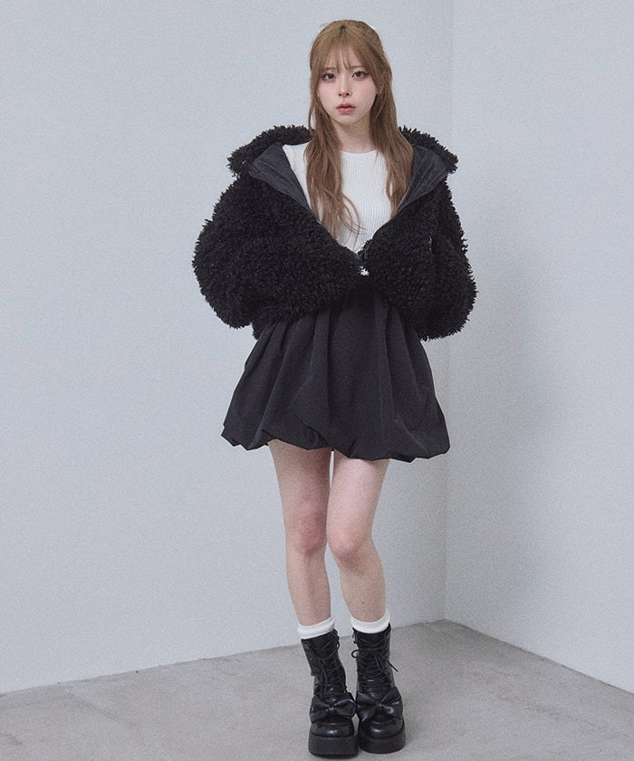 Poodle Faux Fur Short Jacket