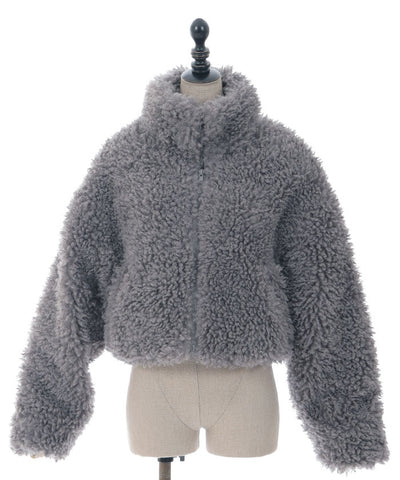 Poodle Faux Fur Short Jacket