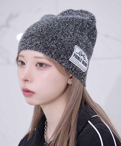 Glitter Knit Beanie