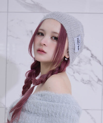 Glitter Knit Beanie