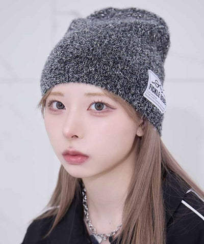 Glitter Knit Beanie