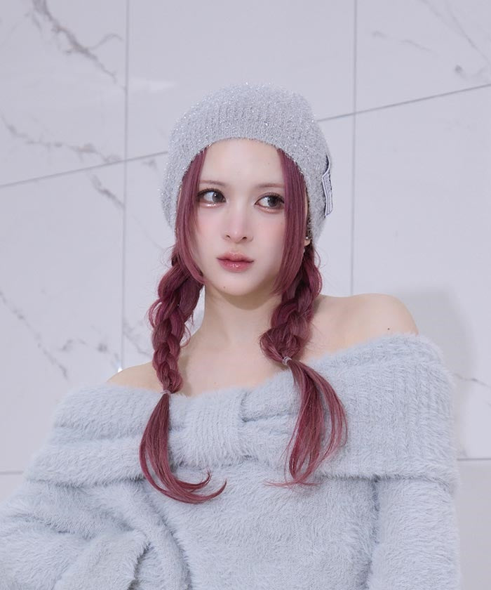 Glitter Knit Beanie