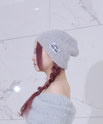 Glitter Knit Beanie