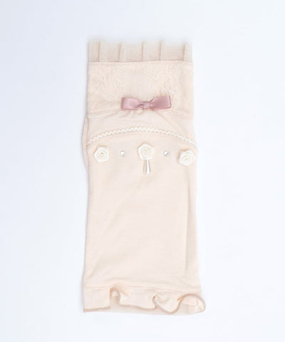Ribbon Rose Short UV Gloves