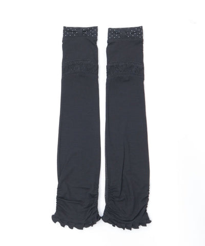 Dot Ribbon Long UV Gloves