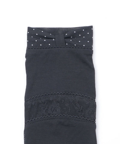 Dot Ribbon Long UV Gloves