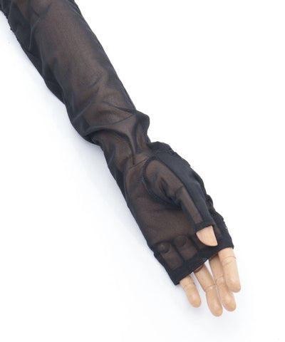 Dot Ribbon Long UV Gloves