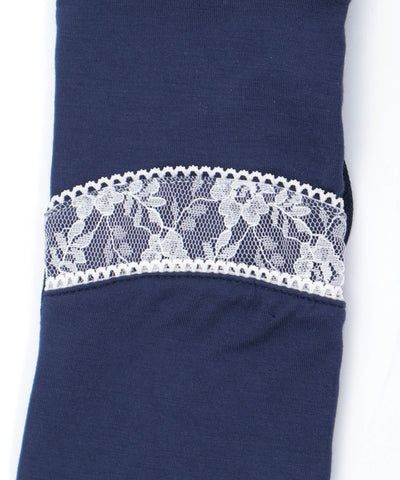 Dot Ribbon Long UV Gloves