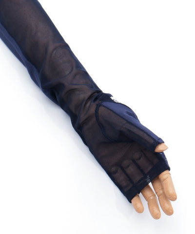 Dot Ribbon Long UV Gloves