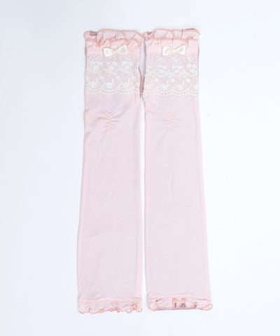 Lace Layered Long UV Gloves