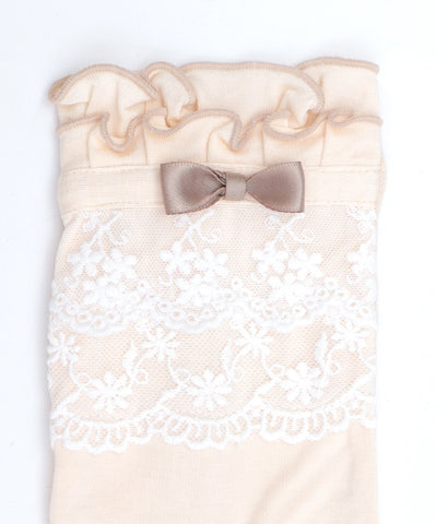 Lace Layered Long UV Gloves
