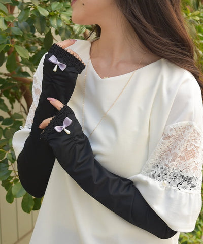 Contact Cooling Lace Design UV Gloves