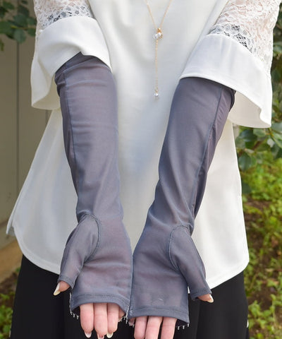 Contact Cooling Lace Design UV Gloves
