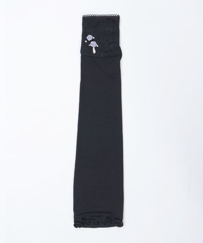 Ribbon Rose Lace Long UV Gloves