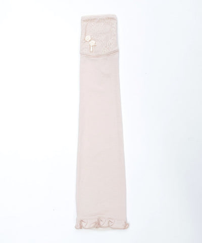 Ribbon Rose Lace Long UV Gloves