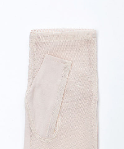 Ribbon Rose Lace Long UV Gloves