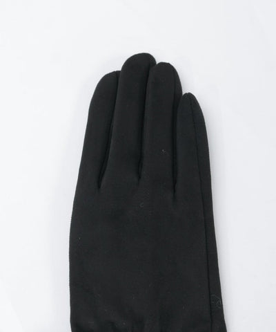Suede Fur Gloves with Metal Bits