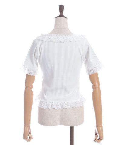 Frill Lace Rib Top
