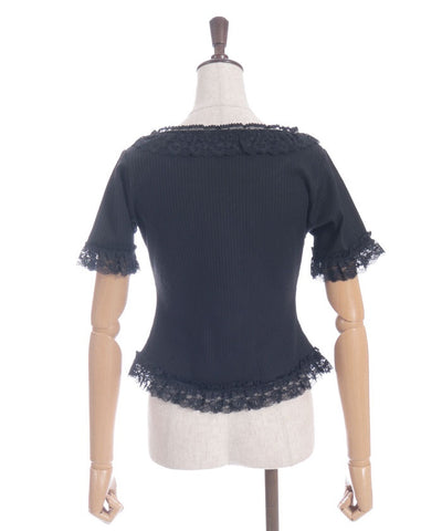 Frill Lace Rib Top
