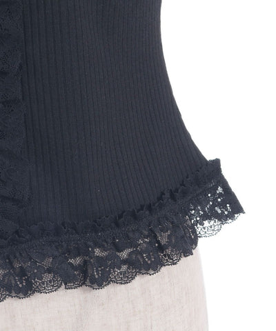 Frill Lace Rib Top