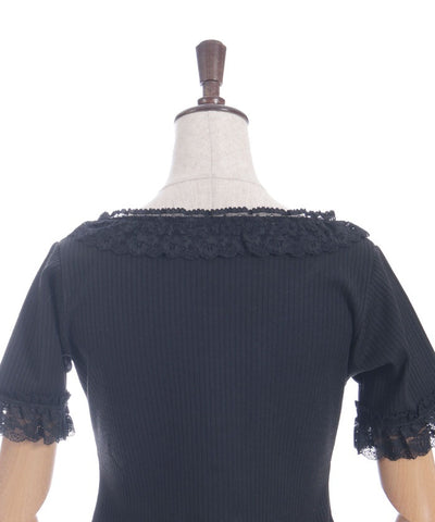 Frill Lace Rib Top