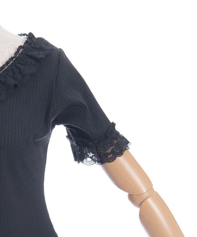 Frill Lace Rib Top