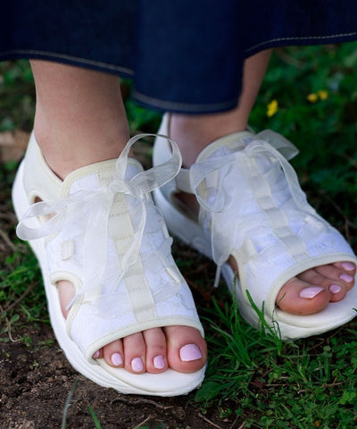 Ribbon Design Sneaker Sandals