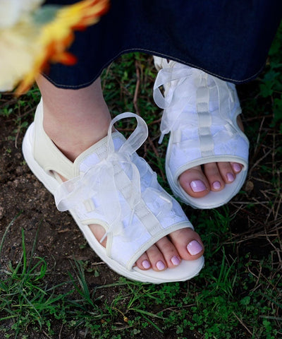 Ribbon Design Sneaker Sandals