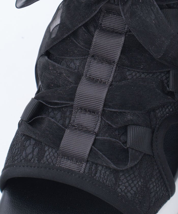 Ribbon Design Sneaker Sandals
