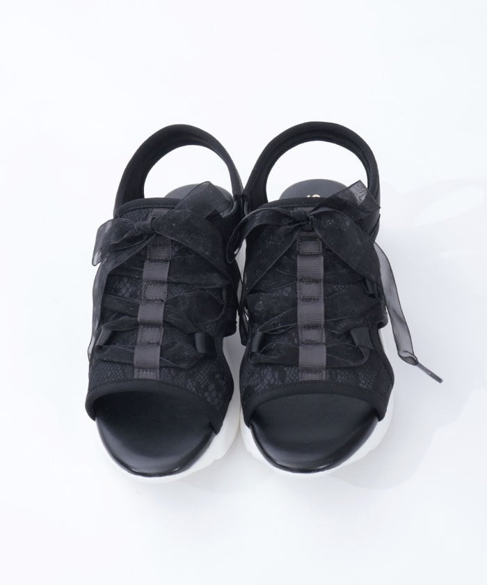 Ribbon Design Sneaker Sandals