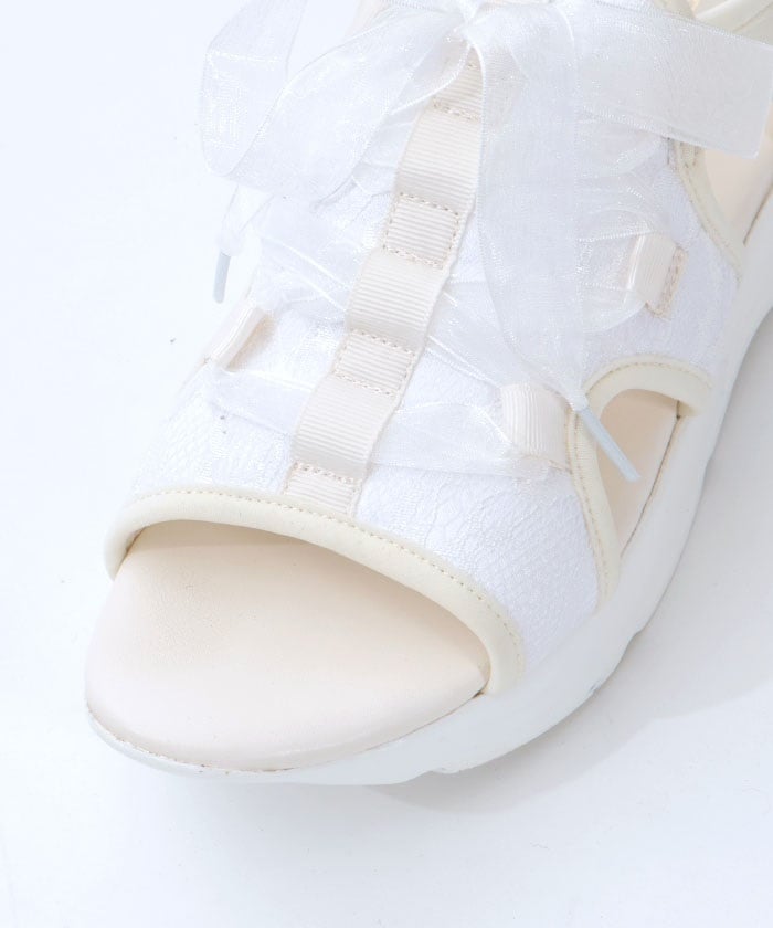Ribbon Design Sneaker Sandals