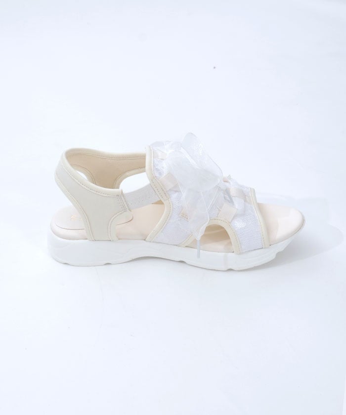 Ribbon Design Sneaker Sandals