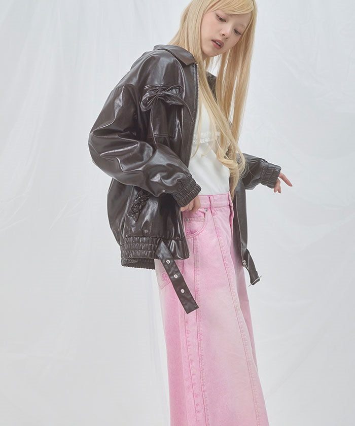 Volume Wide Denim Pants