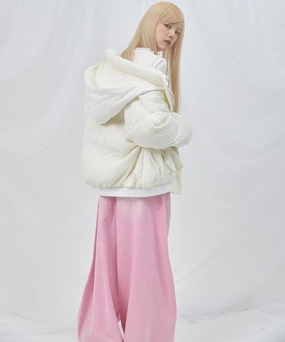 Volume Wide Denim Pants