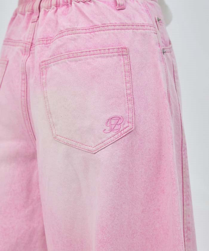 Volume Wide Denim Pants