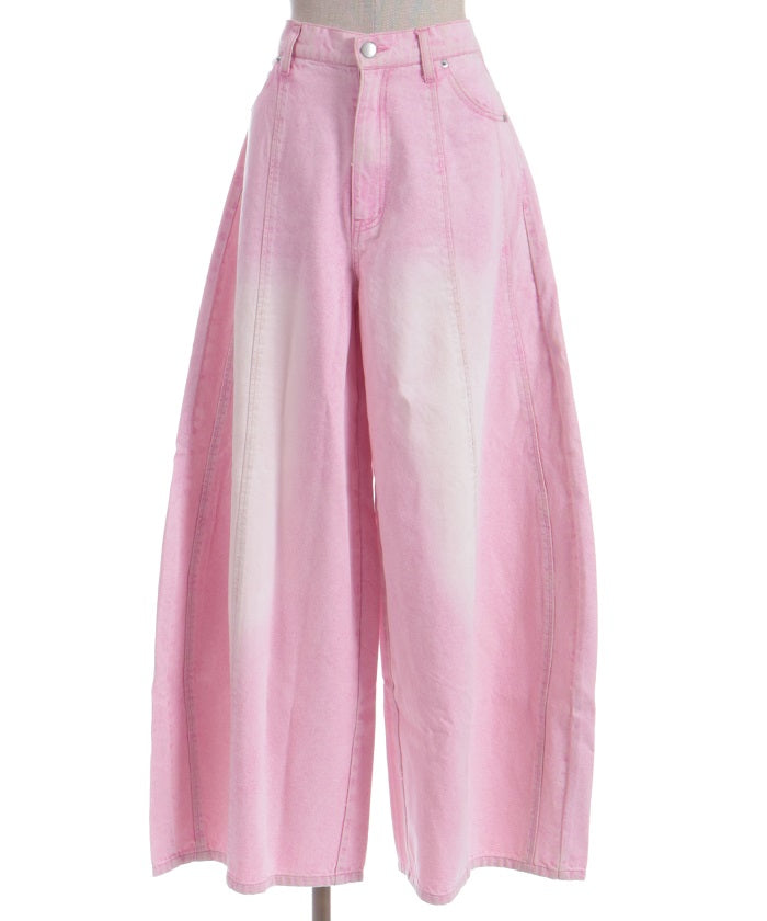 Volume Wide Denim Pants