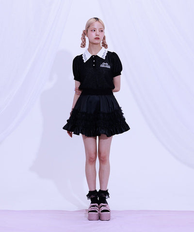 Gradation Frill Skirt