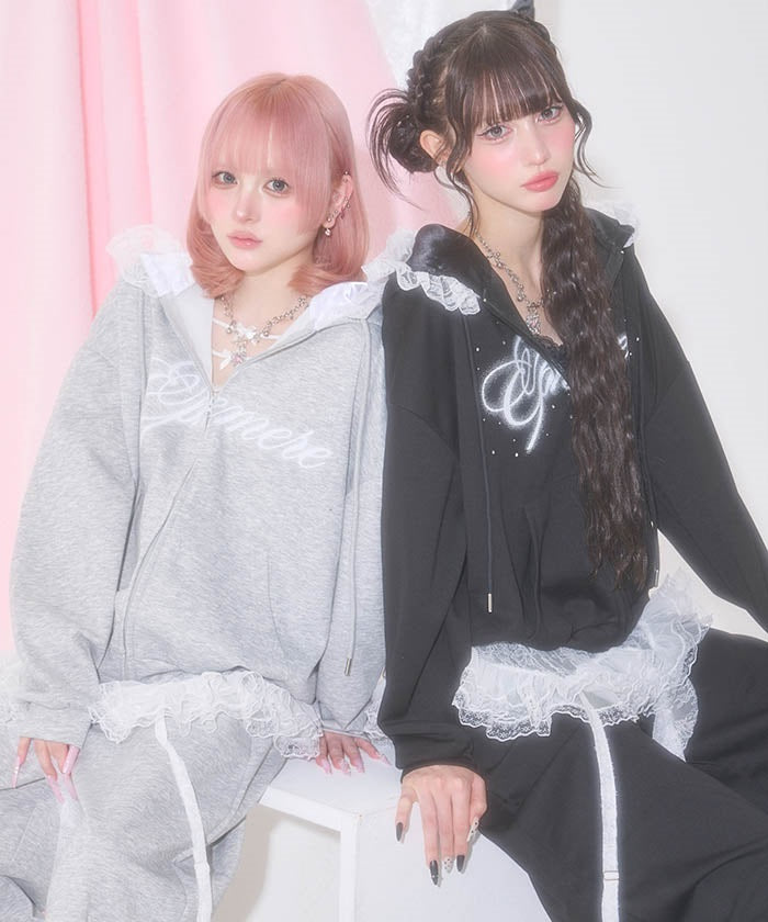 マ*ア様 極美品✨ ルネ 21AW Anytime Hoodie フーディードレ Lace Maria Zip Hoodie – axes femme from JAPAN