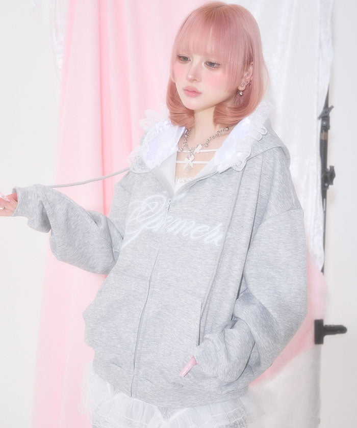 Lace Maria Zip Hoodie – axes femme from JAPAN