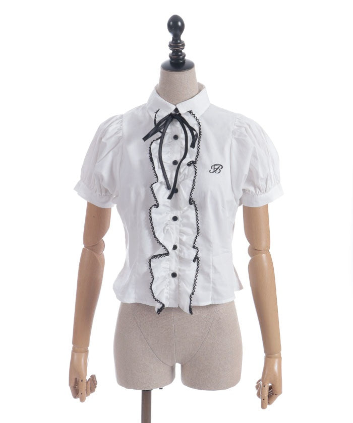 Lace Volume Frill Blouse